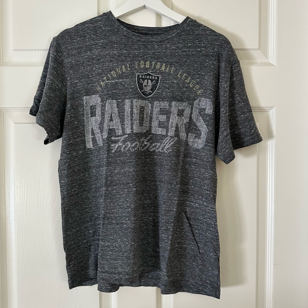 NFL Las Vegas Raiders Football Tri-Blend Heathered Graphic T-Shirt
